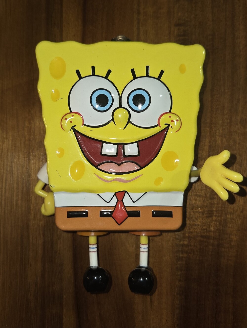 Vintage Viacom Nickelodeon Yellow SpongeBob SquarePants - Kids Cartoon Tin Box